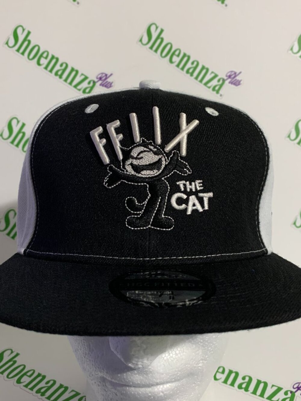 Headgear Classics Hat HGC Fitted Felix The Cat Cartoon White Black Cap 7 3/8